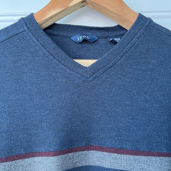 •Izod• Men's Casual 100% Cotton V-Neck Sweater - Size XL - Picture 3 of 8